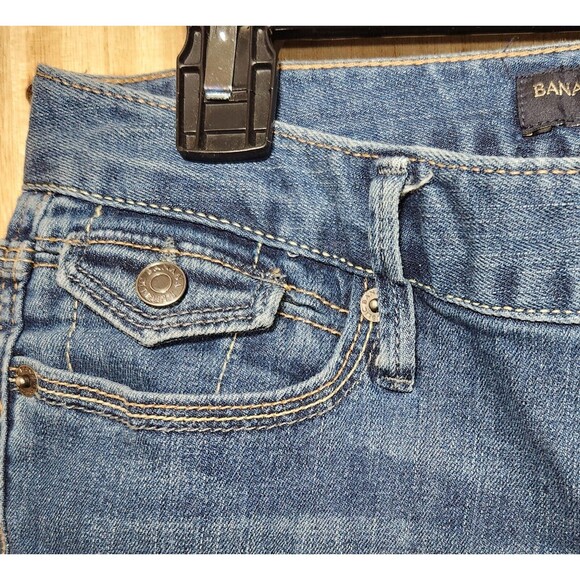 Banana Republic Jeans Womens 25/0R Skinny  Folded Cuffs Denims Pants Medium Wash - Picture 7 of 7